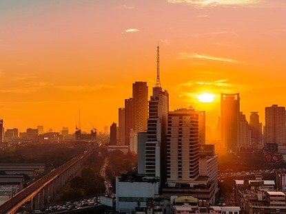 Bangkok al atardecer